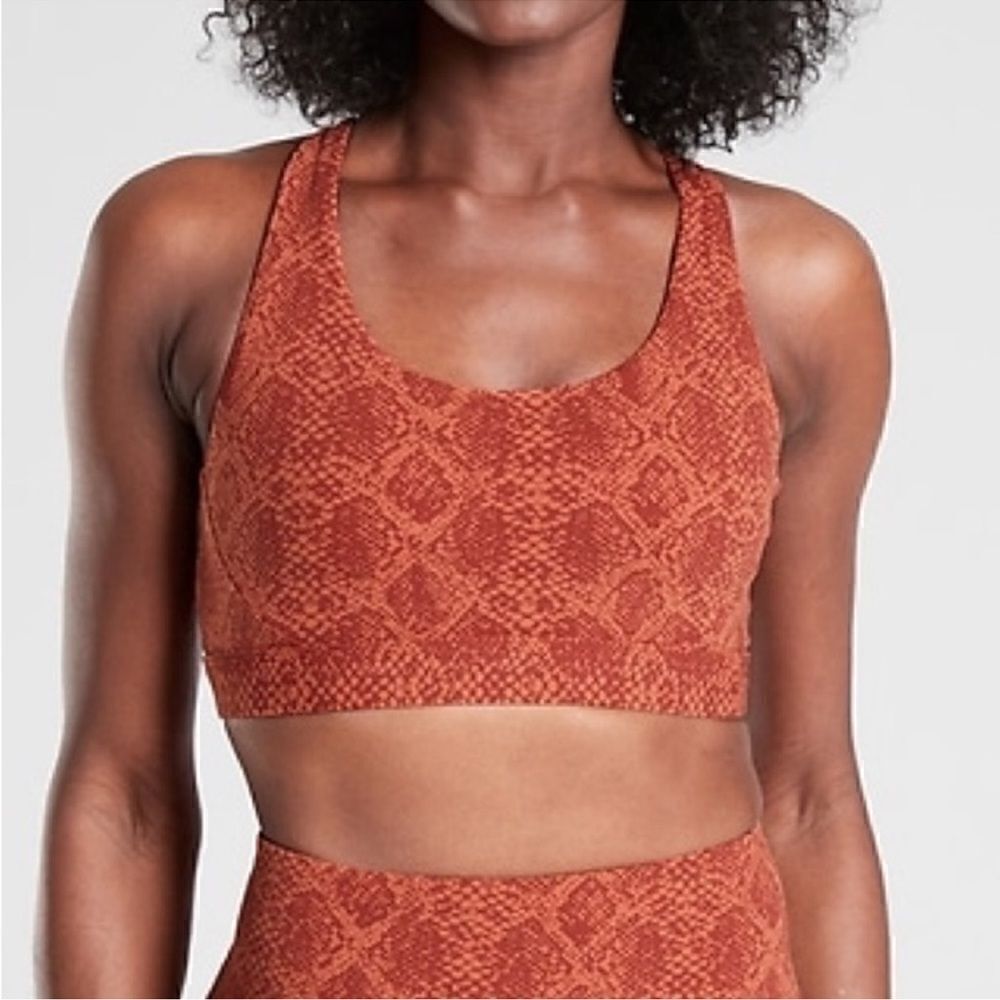Athleta Ultimate snakeskin bra XS